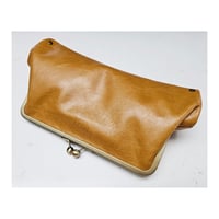 Image 5 of Pleated Butterscotch Leather Clutch