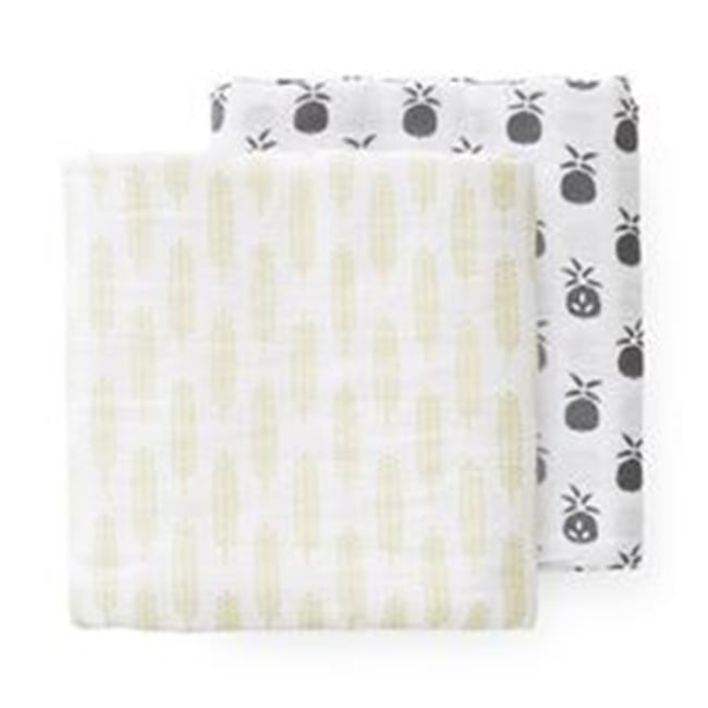Fresk Pineapple & Wheat XL Muslin Swaddles