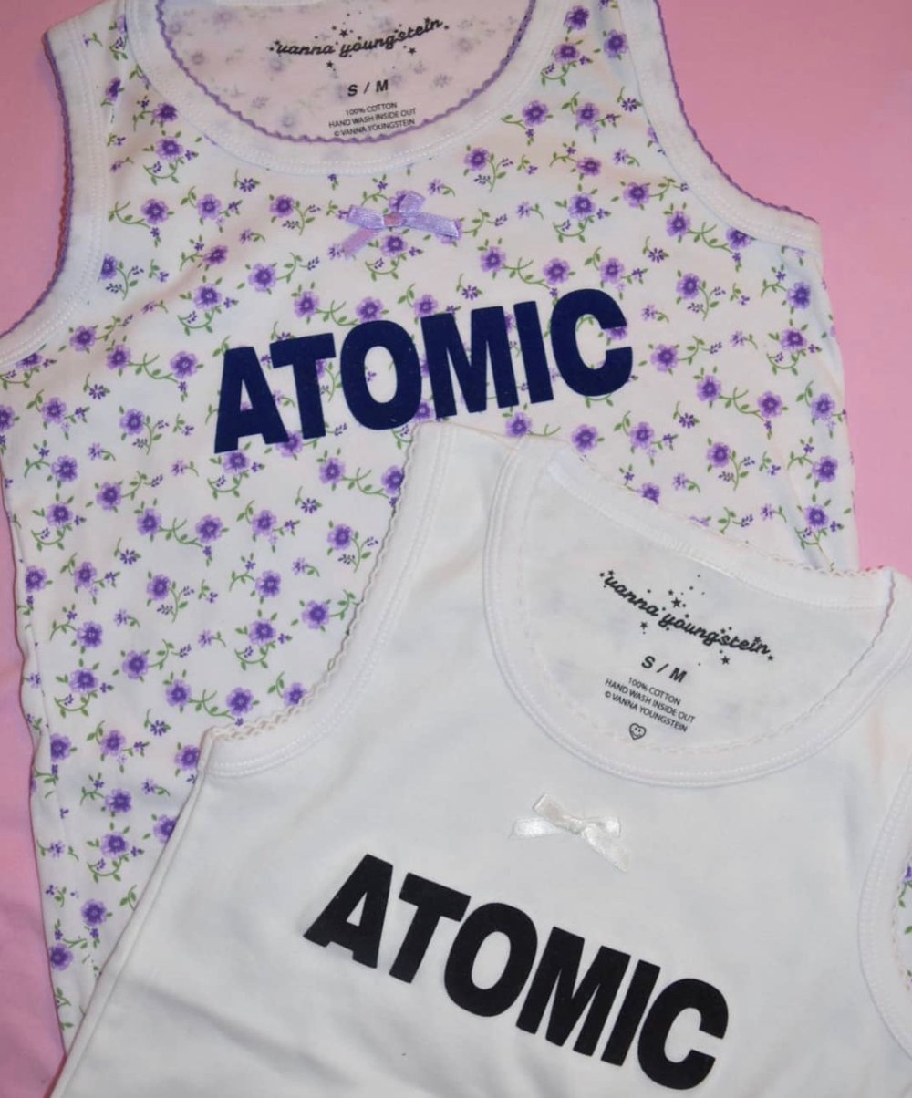 Image of  ATOMIC TANK TOP BLACK & WHITE 