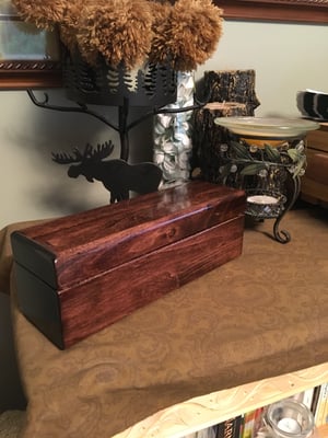 Image of Reclaimed Wood Keepsake Treasury Box, Bass Wood Gift Box, Small Trinket Box, Heirloom Memory Box