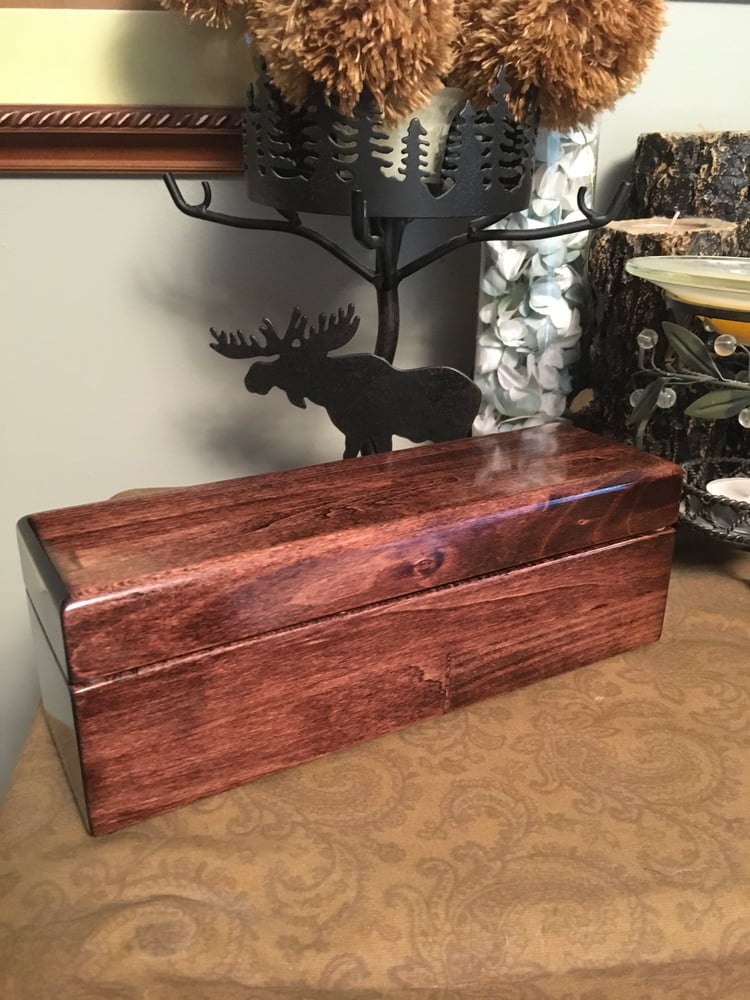 Image of Reclaimed Wood Keepsake Treasury Box, Bass Wood Gift Box, Small Trinket Box, Heirloom Memory Box