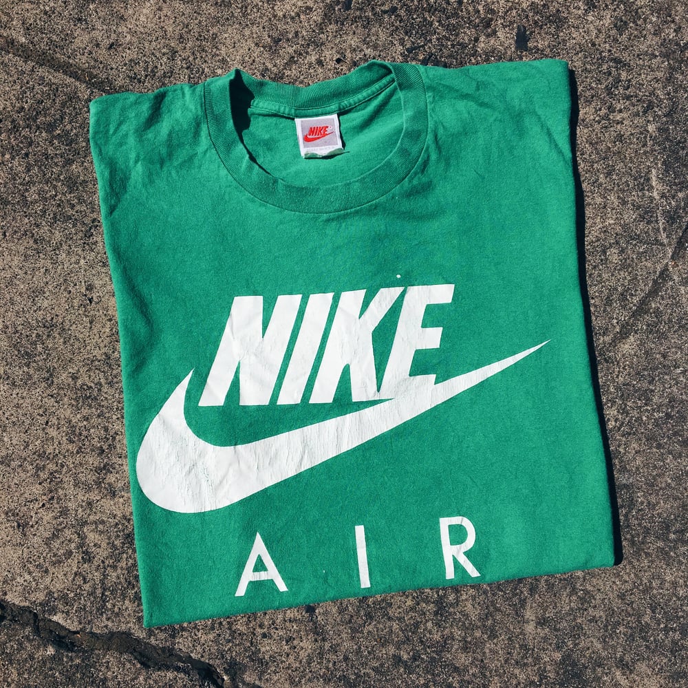 Image of Original Early 90’s Nike Air Logo Tee (Kelly Green).