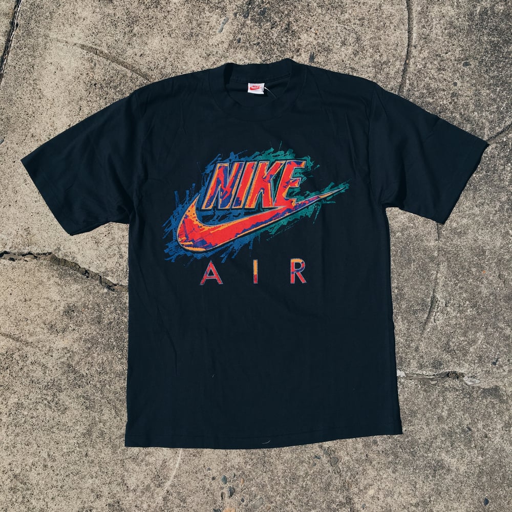 Image of Original Early 90’s Nike Air Abstract Logo Tee (Black).