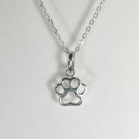 Image 1 of DOG PAW Pendant ~ sterling silver
