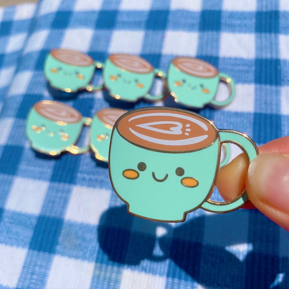 Original: Latte Art Enamel Pins