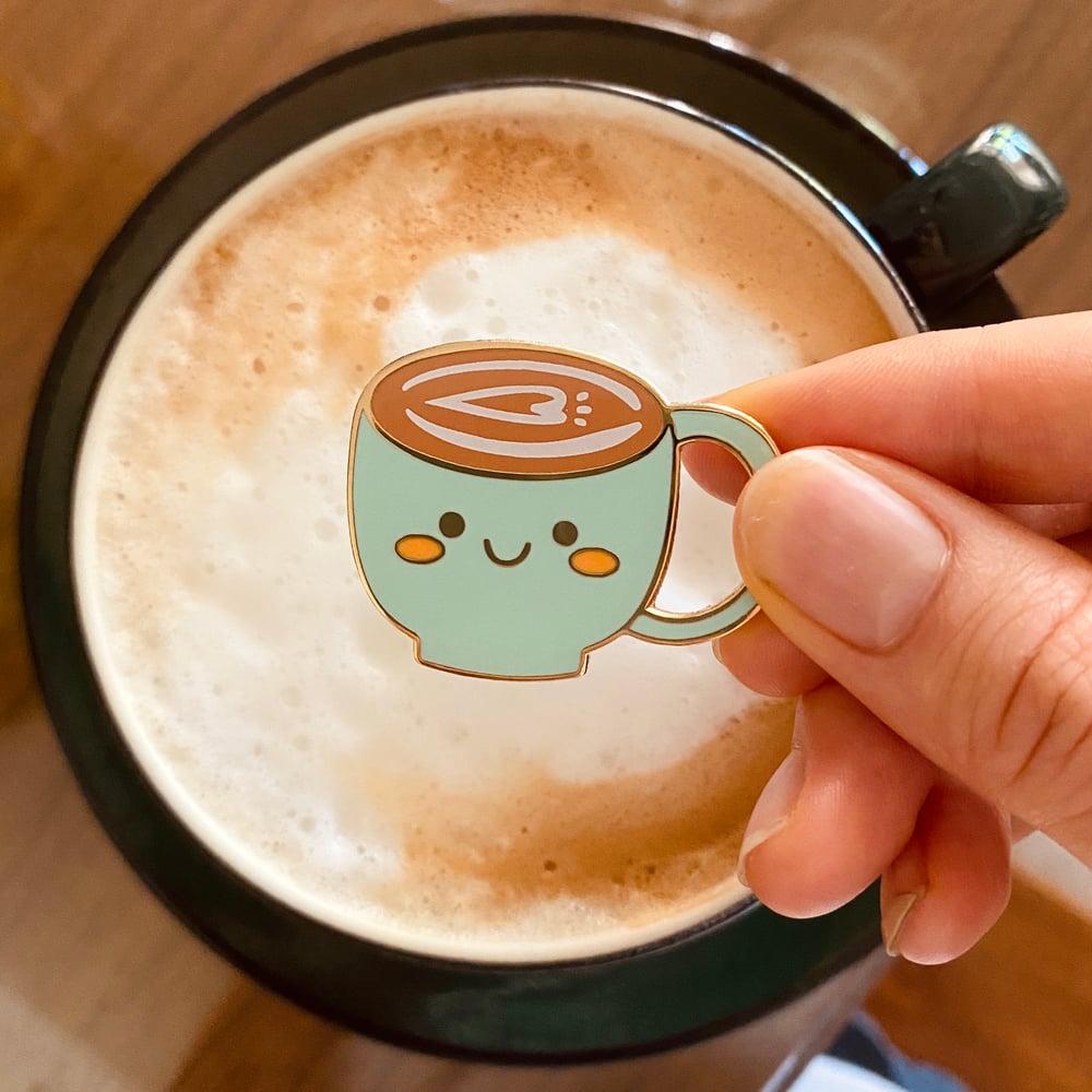 Original: Latte Art Enamel Pins
