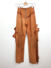 Image 1 of 1970s Clifford Olson Artisan Made Leather Pants