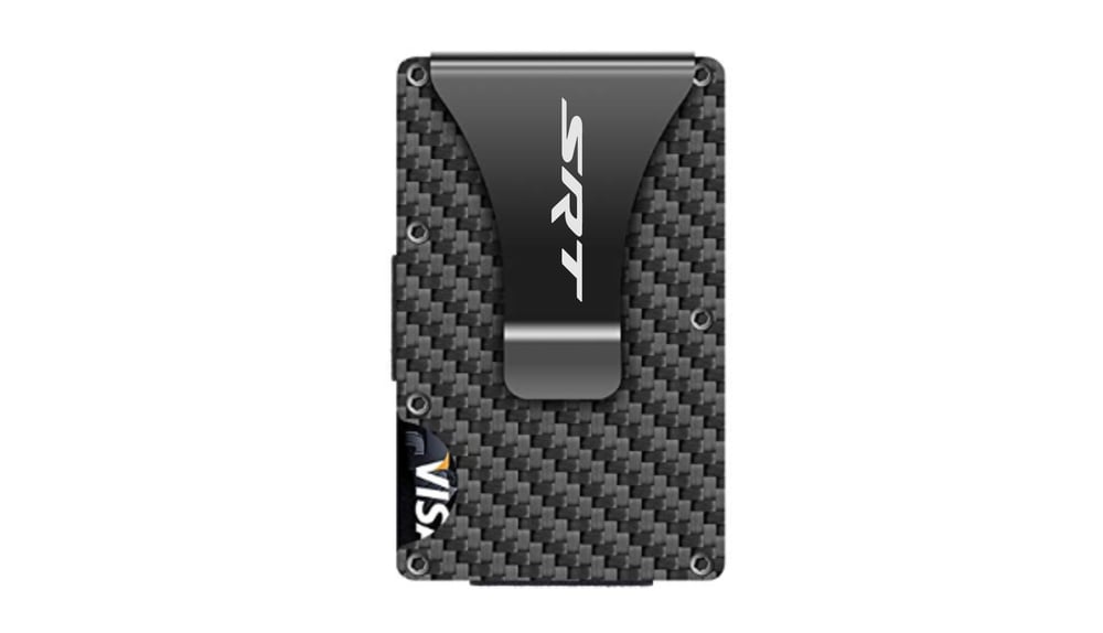 Image of NEW FOR SUMMER 2020 SRT HELL CATMINIMALIST CARBON FIBER WALLET