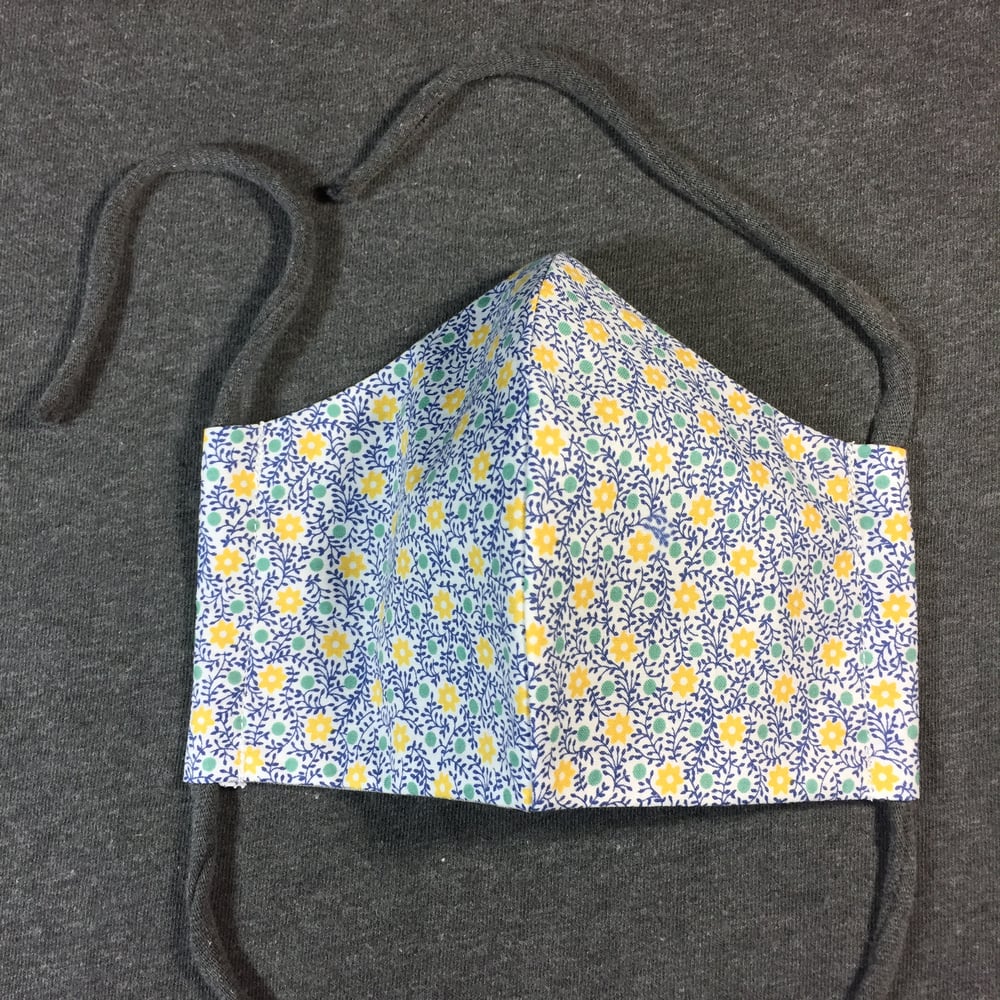 Face Mask - Small ("Vintage" Flowers)