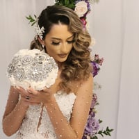 Image 1 of "Michelle" Brooch Bouquet (Available in other colors)