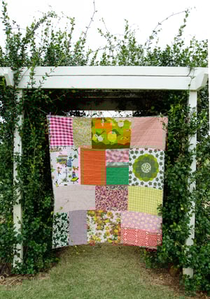 Image of Big Patch Quilt Pattern (HARD COPY BOOKLET) - Includes instructions for Baby and Throw size
