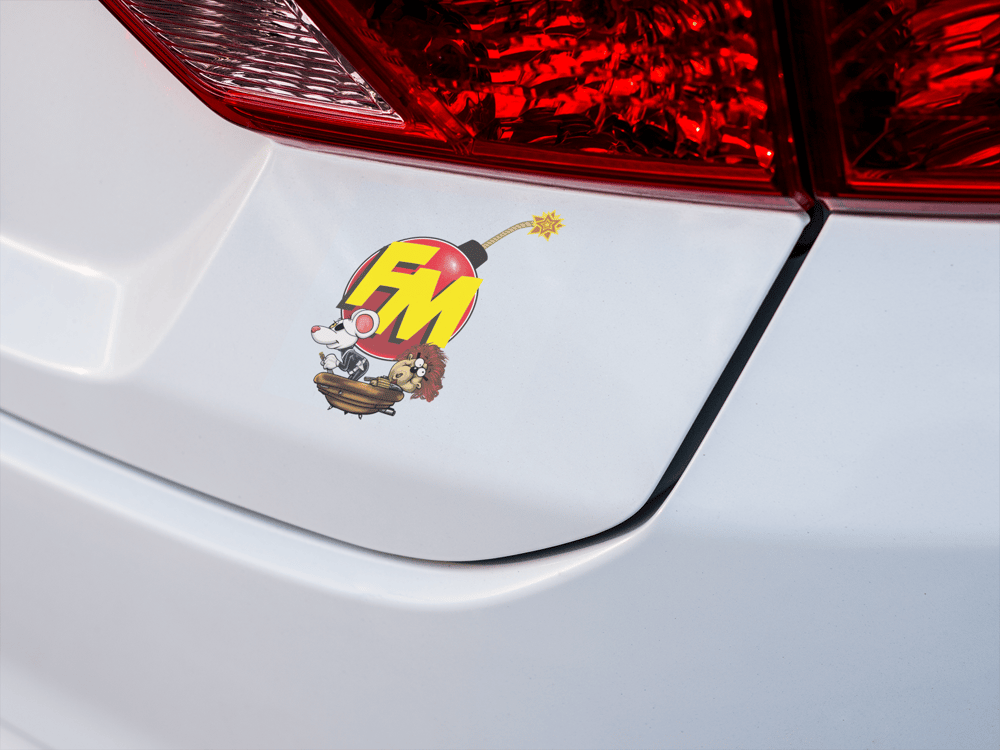 Fury Mouse Bubble-free stickers