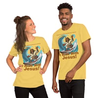 Image 3 of I Ride With Jesus Surfing Unisex t-shirt