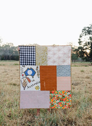 Image of Big Patch Quilt Pattern (HARD COPY BOOKLET) - Includes instructions for Baby and Throw size