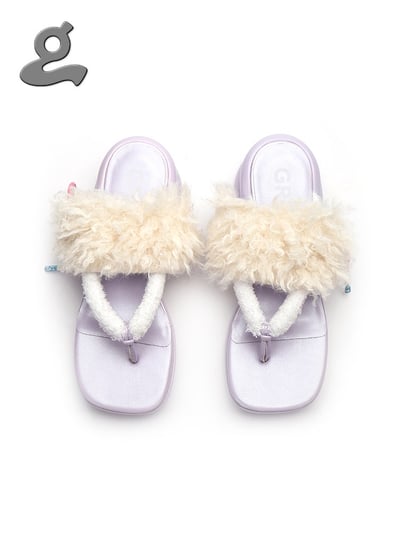 Towel fabric flip flops 