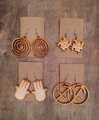 Wood Earrings (Vibes)