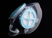 Image 2 of Baby Blue Nose-clip Mask (Medium and Small size)