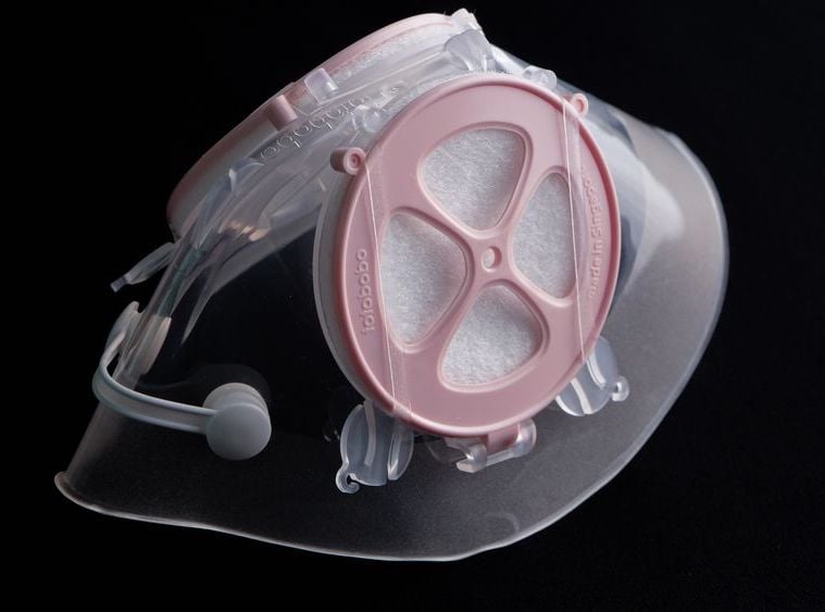 Image of Healthy Pink Nose-clip Mask (Medium and Small size)