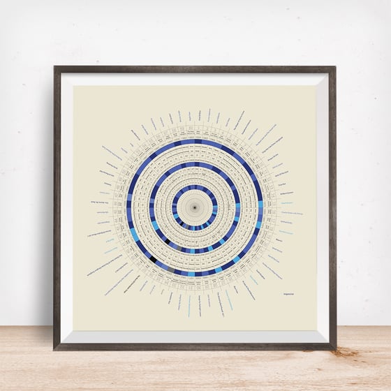 Image of Jazz art print - blue