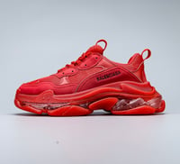 Balenciaga Triple S Shoes-red 