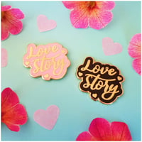 Image 1 of Love Story Enamel Pins