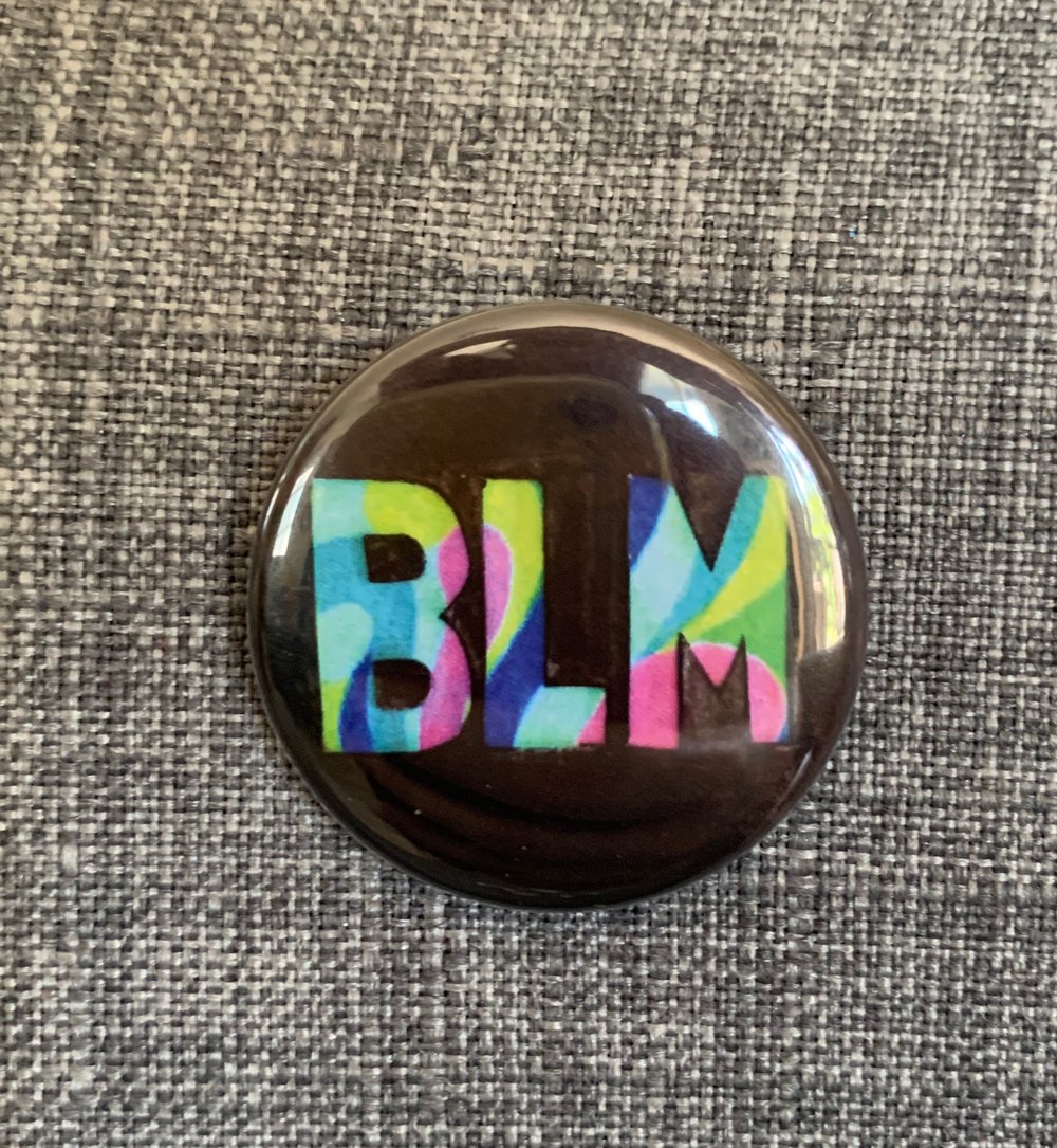 Image of Black BLM Button