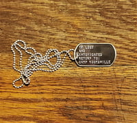 "Return to Camp Kooksville" Dog Tag & Ball Chain