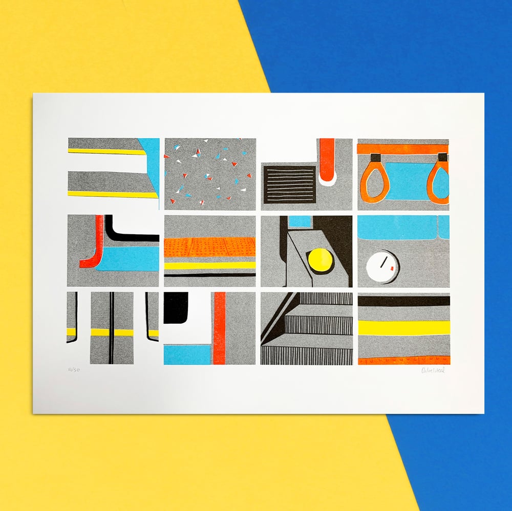 Commute - A3 Riso Print