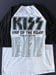 Image of KISS End Of The Road Tour 3/4 Sleeve Style Jersey Gene Simmons Paul Stanley Med.
