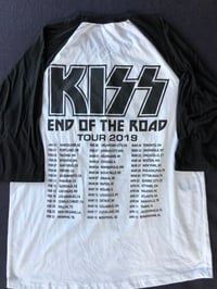 Image 6 of KISS End Of The Road Tour 3/4 Sleeve Style Jersey Gene Simmons Paul Stanley Med.