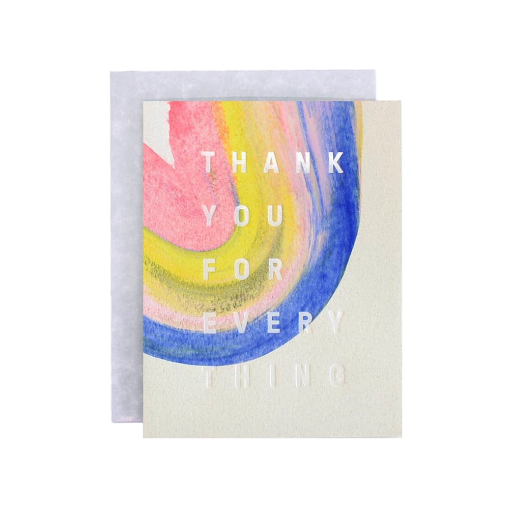 Image of Rainbow Thank You Card
