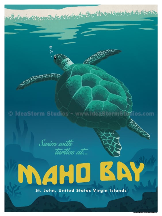 Image of Maho Bay Poster
