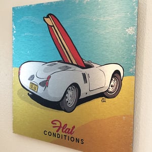 Image of Porsche 550 "Flat Conditions" Metal Artwork