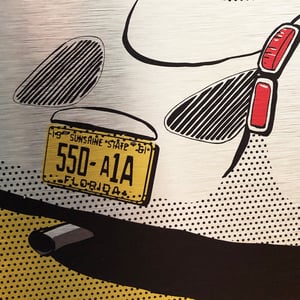 Image of Porsche 550 "Flat Conditions" Metal Artwork