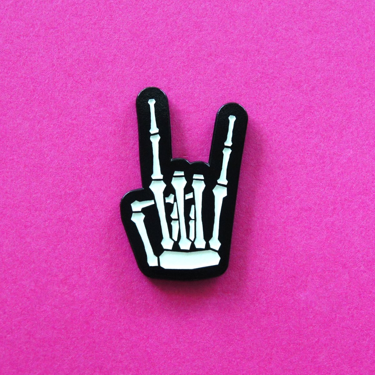 Rock'n'Roll Enamel Glow Pin