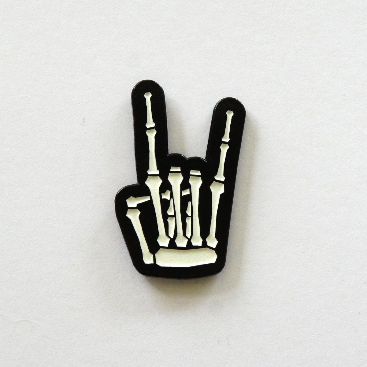 Rock'n'Roll Enamel Glow Pin