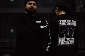 Image of "You've Got The World On Your Shoulders" Long Sleeves (OLD STOCK)