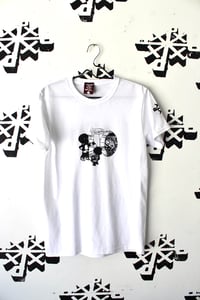 Image of share it tee in white 