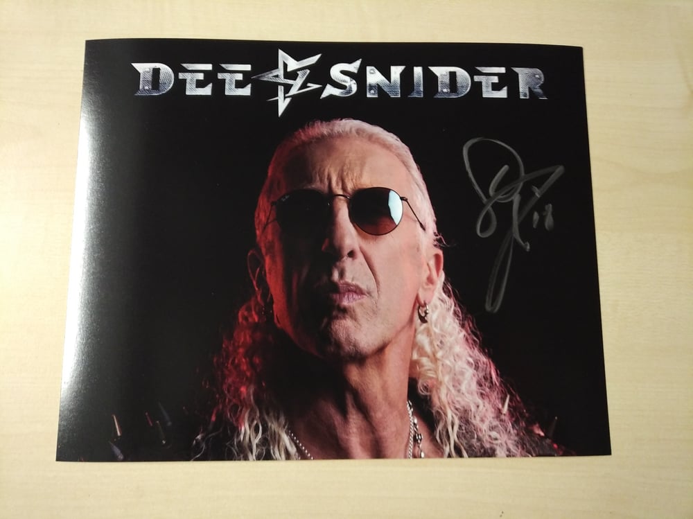 Limited edition Dee Snider patch + sticker + signed 8x10