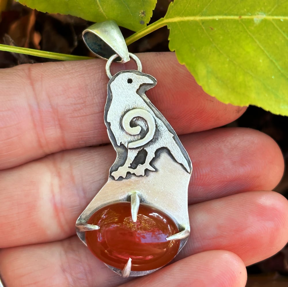 Carnelian Raven Claw