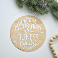 Image 5 of Merry Christmas Round wall plaque