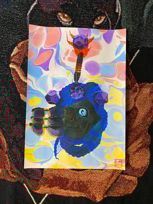 Image of Serpent Merchant marbled print  