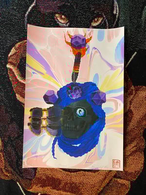 Image of Serpent Merchant marbled print  