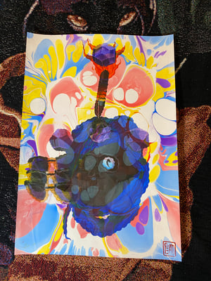 Image of Serpent Merchant marbled print  