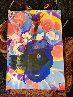 Image of Serpent Merchant marbled print  