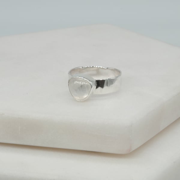 Image of Trillion Moonstone Ring