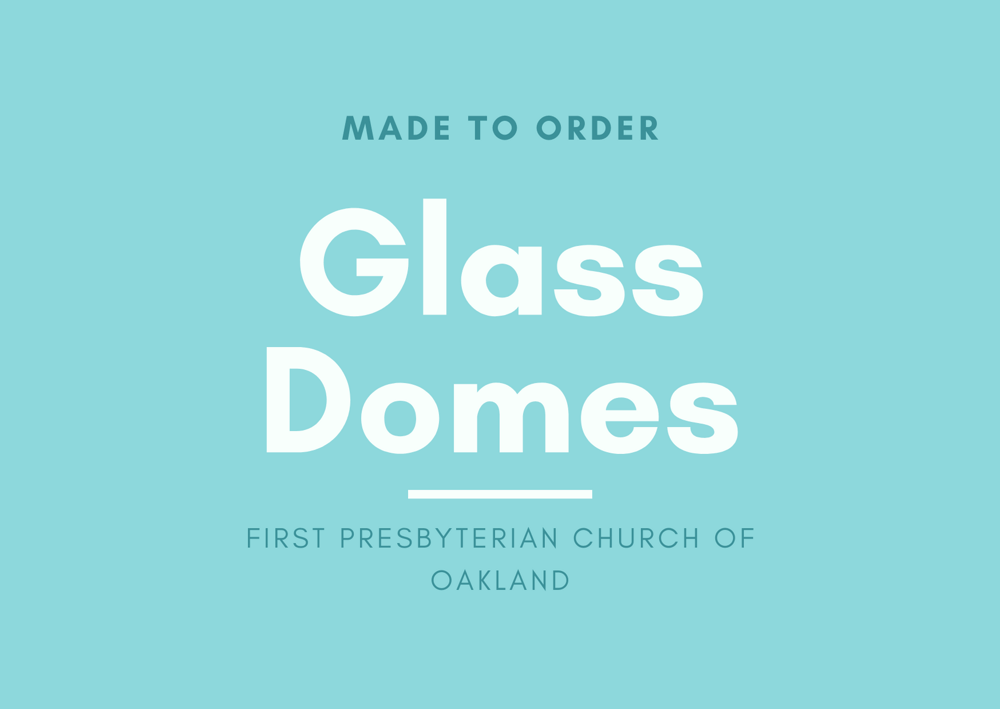 Image of 4 Glass Domes for First Presbyterian Church of Oakland + 1 Sample