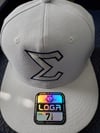 Limited Edition White w/Royal Trim Fitted Baseball Cap