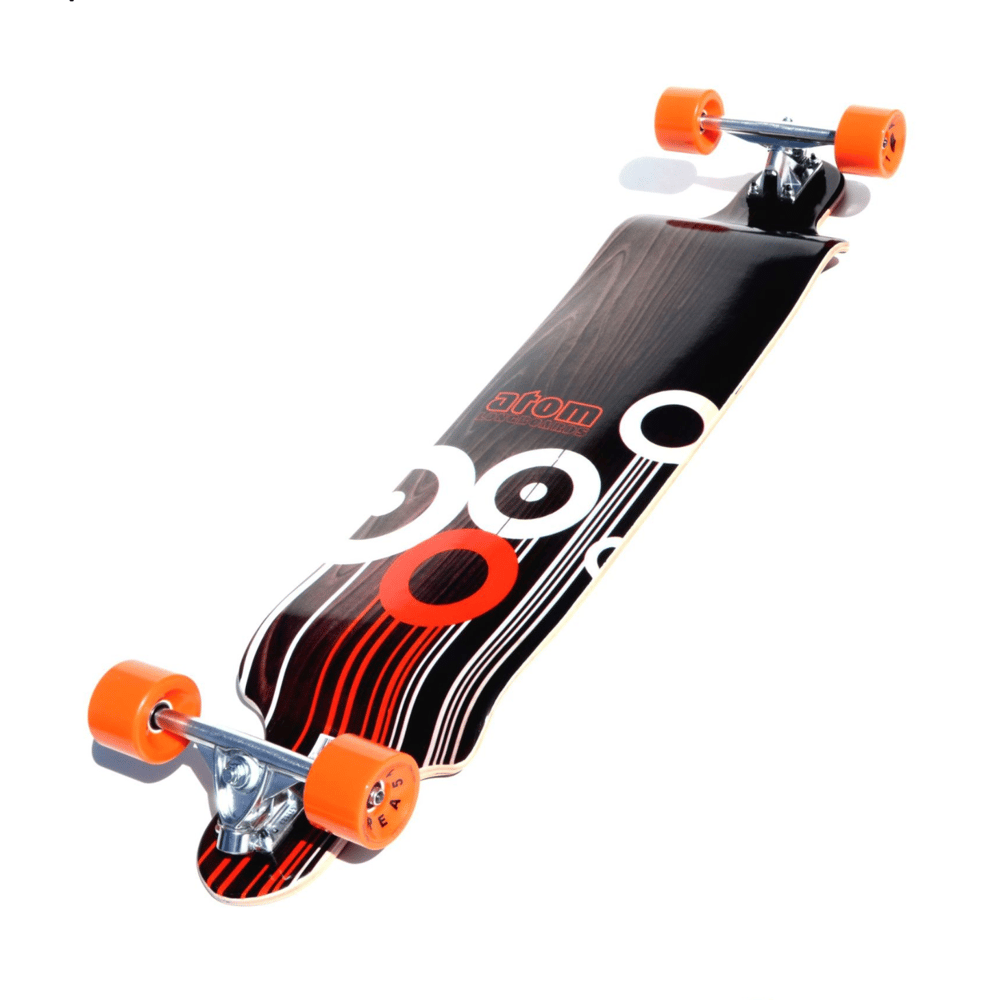 Image of Atom Drop Deck Longboard - 41 Inch (Orange) 