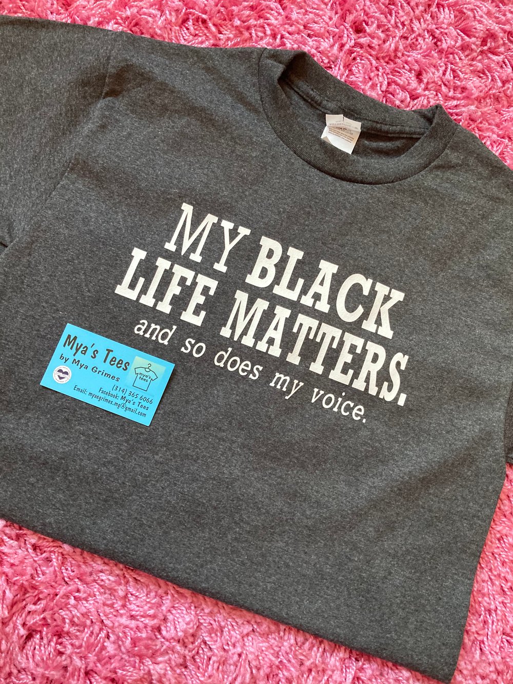 MY BLACK LIFE MATTERS AND SO DOES MY VOICE